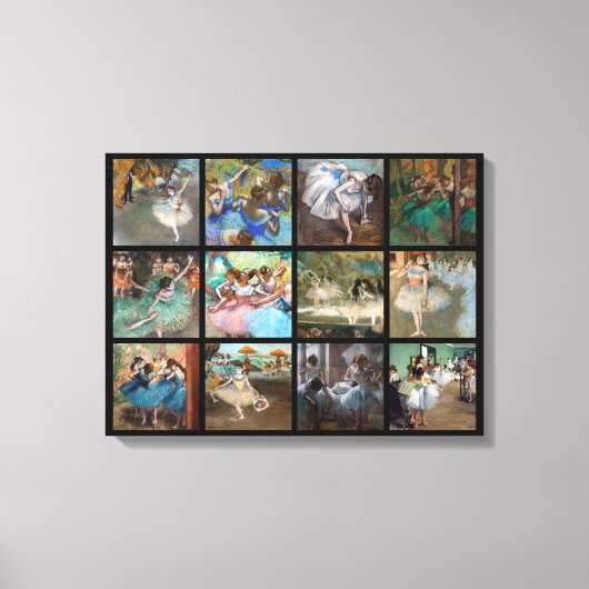 Edgar Degas - Dancers Masterpart Selection Canvas Afdruk (Voorkant)