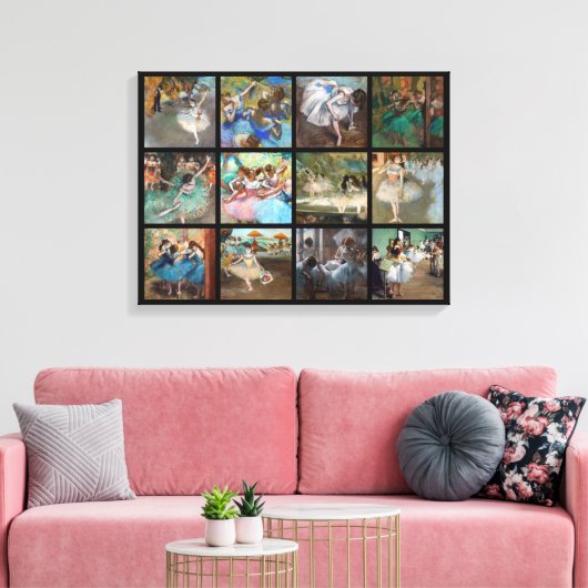 Edgar Degas - Dancers Masterpart Selection Canvas Afdruk (Insitu (Woonkamer))