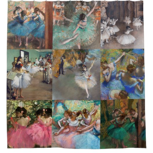 Edgar Degas - Dancers Masterpart Selection Douchegordijn (Voorkant)