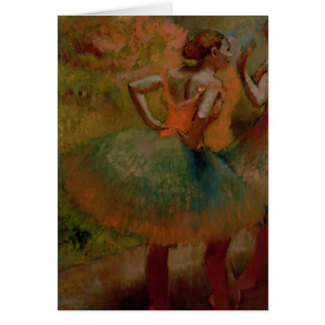Edgar Degas | Dancers met groene rokken (Voorkant)