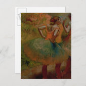 Edgar Degas | Dancers met groene rokken Briefkaart (Voorkant / Achterkant)