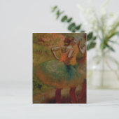 Edgar Degas | Dancers met groene rokken Briefkaart (Staand voorkant)
