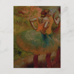 Edgar Degas   Dancers met groene rokken Briefkaart