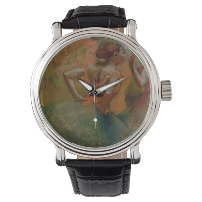 Edgar Degas | Dancers met groene rokken Horloge (Voorkant)
