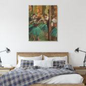 Edgar Degas Dancers Pink en Green Canvas Afdruk (Insitu (Slaapkamer))