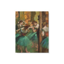 Edgar Degas Dancers Pink en Green