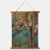Edgar Degas Dancers Pink en Green Hangend Wandkleed (Voorkant)