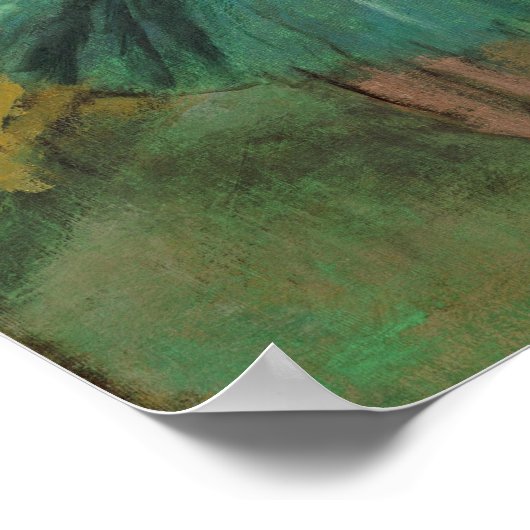 Edgar Degas Dancers Pink en Green Impressionist Poster (Hoek)