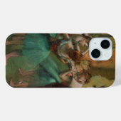 Edgar Degas Dancers Pink en Green iPhone Case (Achterkant (horizontaal))