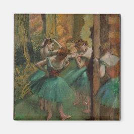 Edgar Degas Dancers Pink en Green Magneet