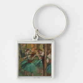 Edgar Degas Dancers Pink en Green Sleutelhanger