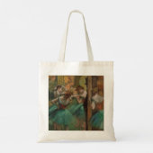 Edgar Degas Dancers Pink en Green Tote Bag (Achterkant)