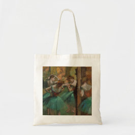 Edgar Degas Dancers Pink en Green Tote Bag