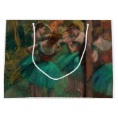 Edgar Degas - Dancers, Roze en Groen Groot Cadeauzakje (Voorkant)