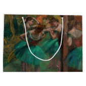 Edgar Degas - Dancers, Roze en Groen Groot Cadeauzakje (Achterkant)