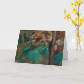 Edgar Degas - Dancers, Roze en Groen Kaart (Gele Bloem)