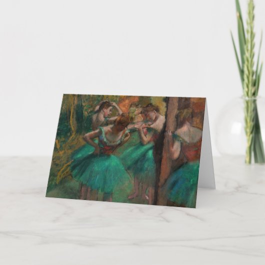 Edgar Degas - Dancers, Roze en Groen Kaart (Voorkant)