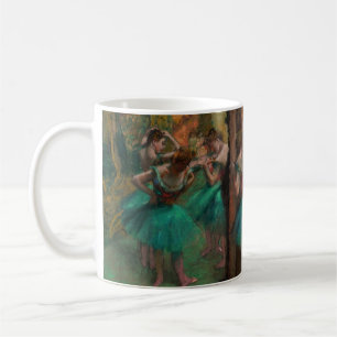 Edgar Degas - Dancers, Roze en Groen Koffiemok