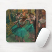 Edgar Degas - Dancers, Roze en Groen Muismat (Met muis)
