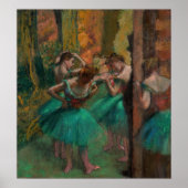 Edgar Degas - Dancers, Roze en Groen Poster (Voorkant)