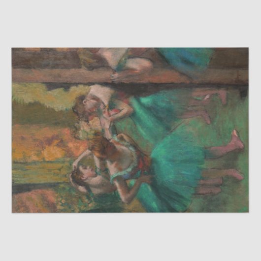 Edgar Degas - Dancers, Roze en Groen Tissuepapier (Voorkant)