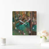 Edgar Degas - Dancers, Roze en Groen Vierkante Klok (Huis)