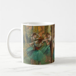 Edgar Degas Dancers Roze in Green Impressionist Koffiemok