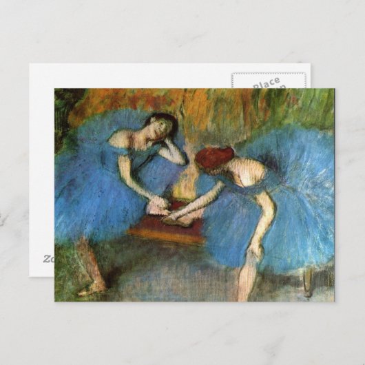 Edgar Degas Dancing Ballerinas Fine Art Briefkaart (Voorkant / Achterkant)