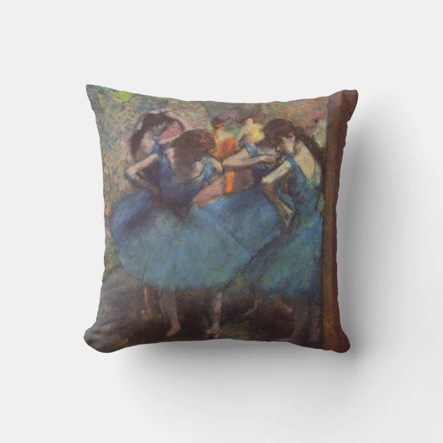 Edgar Degas daners in Blue(1895) Sierkussen (Voorkant)