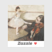 Edgar Degas. Dans les.  impressionisme Sticker (Vel)