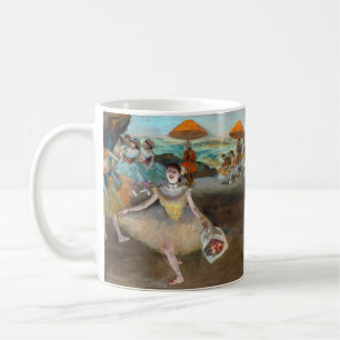 Edgar Degas - Danser met boeket, buigend op het po Koffiemok