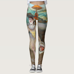 Edgar Degas - Danser met boeket, buigend op het po Leggings