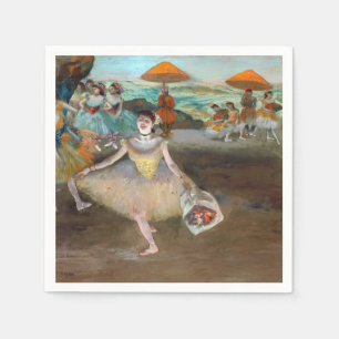 Edgar Degas - Danser met Boeket, Buigend op het Po Servet
