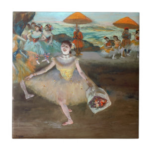 Edgar Degas - Danser met Boeket, Buigend op het Po Tegeltje