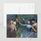 Edgar Degas - danser met een tambourine Feestdagenkaart (Voorkant / Achterkant)