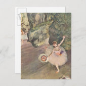 Edgar Degas | Danser neemt een boog | Nieuw adres Aankondigingskaart (Voorkant / Achterkant)