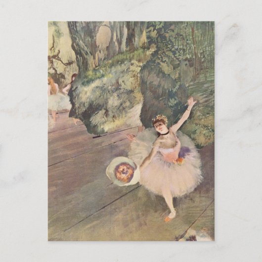 Edgar Degas | Danser neemt een boog | Nieuw adres Aankondigingskaart (Voorkant)