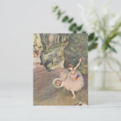 Edgar Degas | Danser neemt een boog | Nieuw adres Aankondigingskaart (Staand voorkant)