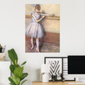 Edgar Degas danser op de balk Poster (Thuiskantoor)