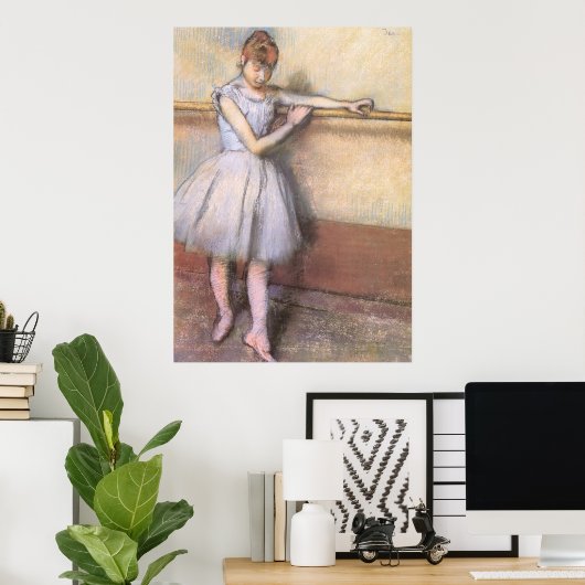 Edgar Degas danser op de balk Poster (Thuiskantoor)