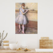 Edgar Degas danser op de balk Poster (Keuken)