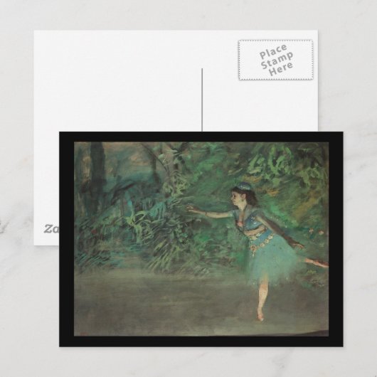Edgar Degas danser op het werkgebied Briefkaart (Voorkant / Achterkant)