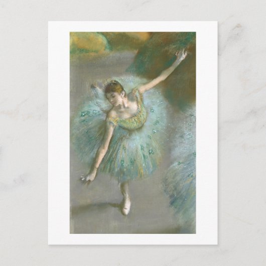 Edgar Degas | Danseres in het groen | Nieuw adres Aankondigingskaart (Voorkant)