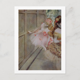 Edgar Degas   danseres tegen een vlakke trap, c.18 Briefkaart