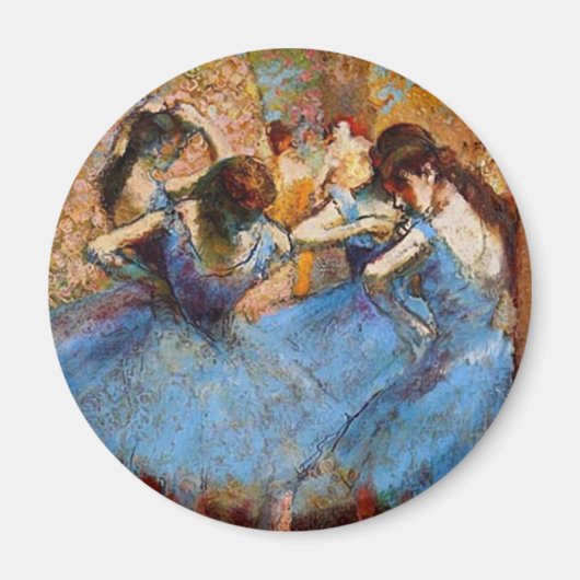 Edgar Degas - Danseressen in Blauw Magneet (Voorkant)