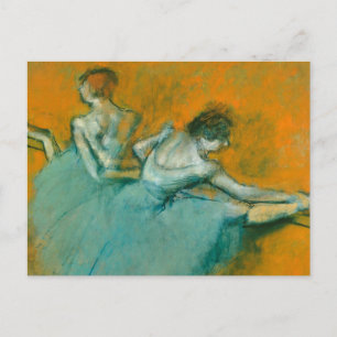 Edgar Degas Dansers aan de Barre Print: Balletkuns Briefkaart