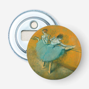 Edgar Degas Dansers aan de Barre Print: Balletkuns Button Flesopener