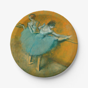 Edgar Degas Dansers aan de Barre Print: Balletkuns Papieren Bordje
