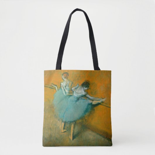 Edgar Degas Dansers aan de Barre Print: Balletkuns Tote Bag (Voorkant)
