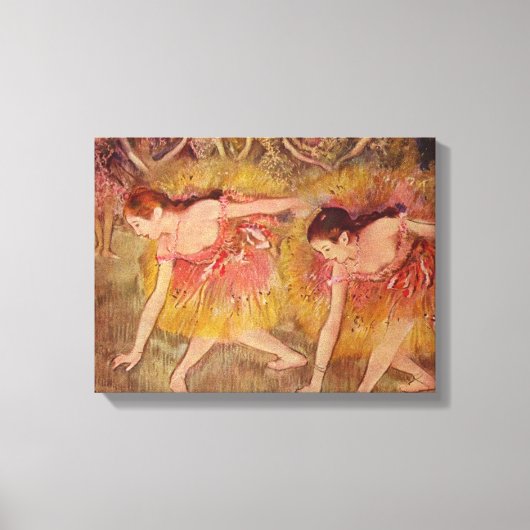 Edgar Degas Dansers Buigen Voorover Canvas Afdruk (Voorkant)